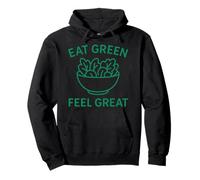 Come Verde, siéntete Genial - Camiseta a Base de Plantas para una Vida Saludable Sudadera con Capucha