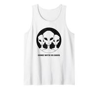 Come with Us Bruh (Divertido gráfico alienígena) Camiseta sin Mangas
