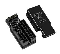 COMeap 12VHPWR Adaptador de 16 pines 180 grados ATX 3.0 16 pines a 4X 8 pines PCIe 5.0 600W GPU Conector de alimentación Carcasa de aluminio para tarjeta gráfica RTX 4090 4080 4070Ti 3090Ti de 12+4