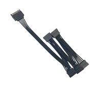 COMeap Extensión de alimentación SATA de 15 Pines Disco Duro Cable Adaptador Divisor de 1 Macho a 5 Hembra de 24 Pulgadas (60 CM)