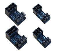 COMeap GPU VGA PCIe 8 Pin 6 Pin U Turn Conector de ángulo de 180 Grados Placa adaptadora de Corriente para Tarjeta gráfica de Escritorio