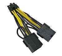 COMeap (Paquete de 2) NVIDIA Tarjeta Grafica Poder Cable 030-0571-000 CPU Adaptador Hembra de 8 Pines Macho a Doble PCIe de 8 Pines para Tesla K80 / M40 / M60 / P40 / P100 de 4 Pulgadas (10 cm)