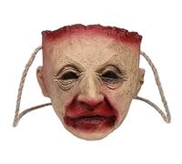 Comebachome Accesorio de Cabeza Cortada de tamaño Natural de látex Sangriento, Bolso de Cubo de Halloween de Terror para golosinas