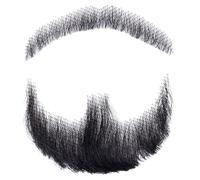 Comebachome Barba Falsa, Vello Facial de Perilla Realista, Barbas Falsas Invisibles, Barba Falsa de Disfraces para el Cosplay del Drama de Halloween (Estilo 1)