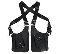 Comebachome Bolsa de hombro doble para axila, portátil, antirrobo, ajustable, multiusos, oculta, para teléfono, para fiestas steampunk, compras al aire libre, axila, doble