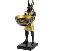 Comebachome Estatua de Anu e 10.0 in, Cuenco de Resina para Llaves, decoración egipcia Antigua para Llaves/Joyas/Monedas/Incienso, Anubis
