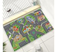 Comebachome Mat de Juego para bebés 19.7x31.5in Alfombra sin Deslizamiento de la Alfombra Vibrante de poliéster rectable para niños rectangulares para Sala de Estar, de rastreo, Carretera