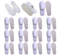 Comebachome Zapatillas Desechables para Invitados, 15 Piezas Zapatillas de Casa Desechables de Felpa Antideslizantes para Mujeres Hombres SPA Hotel Hogar (Tamaño 38-44)