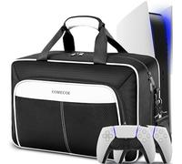 COMECOI Funda de transporte para PS5, funda de viaje para PS 5 protectora, bolsa de almacenamiento de gran capacidad compatible con consola Playstation 5 Disk/edición digital, controladores, tarjetas