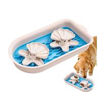 Comedales dobles - Comederos lentos para perros - Tazones interactivos, cuencos antiasfixia con laberinto para gatos, golosinas y yogures