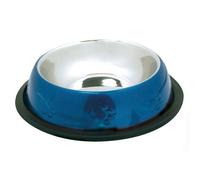 Comedero acero inoxidable antideslizante color azul