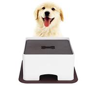 Comedero Ajustable para Mascotas, Mesa de plástico con Base Antideslizante de Silicona, tamaño pequeño o Grande - Evita Movimientos al Comer, Ideal para Perros pequeños, Gatos y (Ellos)