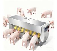Comedero automático de leche de cerdo, caja de leche de acero inoxidable grueso de gran capacidad para granjas y pastos con 10 pezones