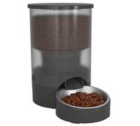 Comedero Automático Dual para 2 Gatos, Dispensador de Comida Seca para Mascotas, Control Inteligente Remoto por App, Modo de Alimentación con Doble Fuente, Desmont Black Single Bowl Wi-Fi Smart Model