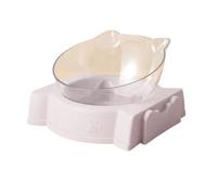 Comedero automático for Gatos y Mascotas, comedero for Perros y Gatos, Todo en uno, Cuenco for Comida y Bebedero, Plato Elevado for Beber Cuencos para Gatos(Grey,Single)