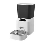 Comedero automático Máquina de alimentación del dispensador de Alimentos Secos del alimentador automático Inteligente 4.5L de Mascotas Doble de grabación Comedero Mascotas(WiFi Type)