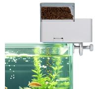 Comedero automático para acuario, 150 ml, dispensador automático de alimentos para peces con cuatro modos de medición de tiempo, comedero automático para peces con recipiente para comida, alimento
