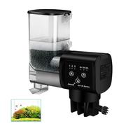 Comedero automático para acuario: 250 ml, comedero automático para peces, dispensador de comida para peces ajustable, comedero automático para peces para gránulos y rayas, para acuarios de cristal de