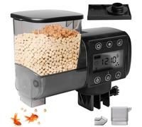 Comedero automático para acuario, 250 ml, dispensador automático de alimentos para peces para acuarios con pilas, comedero automático para peces con recipiente para comida, alimento para peces de