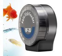 Comedero automático para acuario, comedero automático con temporizador, dispensador de alimentos para polvo, pellets y gránulos, 108 ml ajustable, funciona con pilas