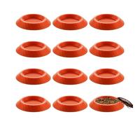 Comedero automático para cucarachas - Doce piezas de cuenco de alimentación para terrario antideslizante cuenco de alimentación para isopodos, mini estación de alimentación para ciempiés