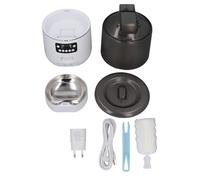 Comedero Automático para Gatos, Acero Inoxidable, 4L, Control Inteligente - Preserva Frescura, Doble Alimentación, Fácil Limpieza para Mascotas
