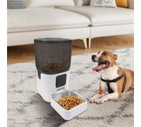 Comedero automático para gatos, comedero automático para gatos de 6 litros, dispensador automático para gatos y perros, 1-10 comidas/día, aplicación para teléfono móvil, 1-15 días, cuenco de acero