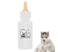 Comedero automático para Gatos， Comedero con tetina en Forma de Codo for Gatos, dispensador medicamentos, portátil for Animales pequeños, for Interior y Exterior, comedero for(Beige)