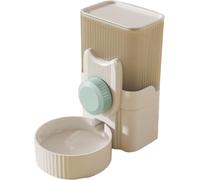 Comedero automático para gatos, comedero de alimentos y dispensador de agua para perros y gatos, 1 L, comedero automático para perros con ventana visible, dispensador de agua para gatos para colgar en