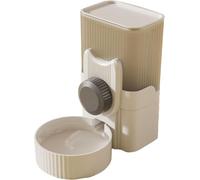 Comedero automático para gatos, comedero de alimentos y dispensador de agua para perros y gatos, 1 L, comedero automático para perros con ventana visible, dispensador de agua para gatos para colgar en
