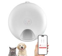 Comedero automático para gatos, comedero inteligente para mascotas de 6 comidas con control de aplicación, cajas de cristal de hielo extraíbles, bloqueo antiaccidente, lavable para gatos y perros