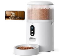 Comedero automático para gatos, comedero para gatos Faroro de 7 l con temporizador de hasta 5 comidas al día, control de porciones, grabación de voz de 10 s, adecuado para mascotas pequeñas y medianas