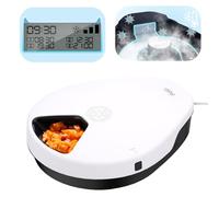 Comedero automático para gatos, comida húmeda con refrigeración, refrigeración por semiconductores, función de temporización, alimentador automático para gatos, comida húmeda para gatos, 5 comidas