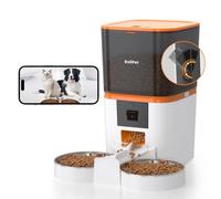 Comedero automático para gatos con cámara ajustable para 2 gatos, dispensador inteligente de alimentos para gatos 5G, WiFi 6L, video HD 1080P con visión nocturna, comedero para mascotas con audio de 2