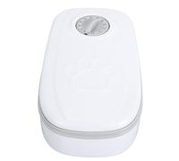 Comedero Automático para Gatos con Hebilla Giratoria, Espacio para Bolsas de Hielo, Material ABS, Dispensador de Mascotas con Temporizador para una Sola Comida para Gatos y (Gray)
