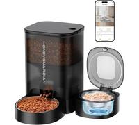 Comedero Automático para Gatos Húmedos con Control App, Dispensador Comida Gatos Refrigerado con Programable, Comedero Gato Automatico Comida Seca/Humeda, 3 Bolsas de Hielo para Comida Frescos