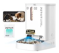 comedero automático para gatos, Tolva doble for dietas mixtas y alimentación for varios gatos, vídeo HD de 1080P con visión nocturna audio bidireccional