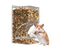 Comedero automático para hámster de 300 ml/400 ml, estación de alimentación Transparente para hámsteres, Ratones, Loros, Ratas y Otros Animales pequeños