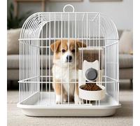 Comedero automático para mascotas, capacidad de 1 litro, dispensador de alimentos colgante para perros y gatos, animales pequeños, contenedor extraíble de comida para mascotas (gris, 12 x 20 x 21 cm)