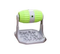 Comedero automático para mascotas, rompecabezas interactivo, dispensador de alimentos, juguete para perros, altura ajustable, entrenamiento para mascotas (verde)