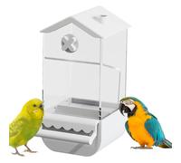 Comedero automático para pájaros | Comedero para periquitos a prueba de salpicaduras, contenedor de alimentos para pájaros de amor a prueba de salpicaduras, suministros de alimentación para periquitos