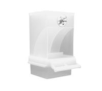 Comedero automático para pájaros transparente sin derrames, dispensador de agua, juego de semillas, contenedor acrílico para loros, transparente