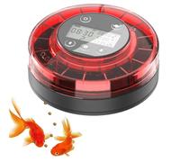 Comedero automático para peces, Alimentador automático de peces for acuario Dispensador automático de alimentos con temporizador Alimentador con temporizador recargable con cable USB Pantalla LCD para