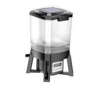 Comedero automático para peces, Alimentador automático solar ajustable for acuario, temporizador, dispensador de alimentos digital for estanque de peces, temporizador de alimentación inteligente for e