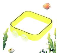 Comedero automático para peces, soporte con ventosa, recipiente para alimentos en forma de anillo, para acuarios, acuarios familiares, acuarios de agua dulce y agua salada para interiores y exteriores