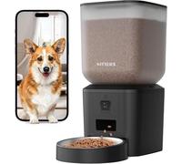 Comedero automático para Perros y Gatos con cámara y WiFi: 8L/34 Tazas, visión Nocturna 1080P, WiFi 2.4 y 5G, conversación bidireccional, grabación de Voz de 10 Segundos, dispensador de Alimentos