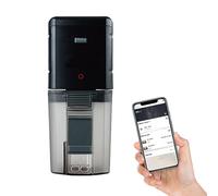 Comedero Automatico Peces, Weytoll Alimentado por USB WiFi Acuario Pecera Alimentador de Alimentos Hogar, 165-175ml, 24 Idiomas, Controlado por la aplicación Compatible con Alexa Control de Voz