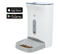 TRIXIE Práctico alimentador automático TX8 Smart 2.0, 4.5 l/24 × 38 × 19 cm, Blanco/Gris - 24344