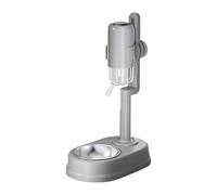 Comedero automático Vertical, Bebedero for Gatos y Perros sin Goteo | Versátil Colgante(Grey)