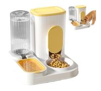 -Comedero - Capacidad adicional, dispensador automático de alimentación de agua de alimentación, dispensador de doble función | Casas, apartamentos, interiores y exteriores, planes de alimentación